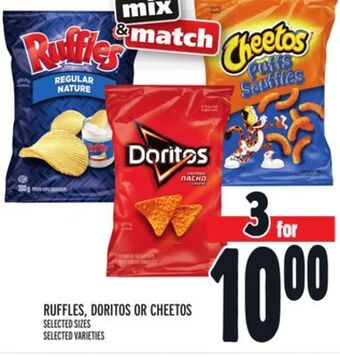 Metro Ruffles, doritos or cheetos offer