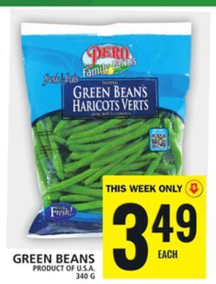 Food Basics Green beans offer