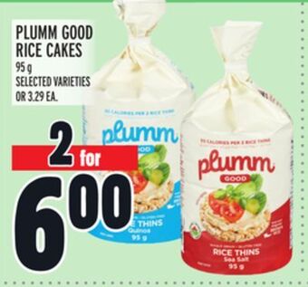 Metro Plumm good rice cakes offer