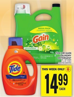 Food Basics Tide or gain laundry detergent offer