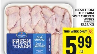 Food Basics Fresh from the farm split chicken wings offer