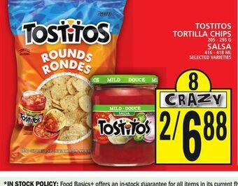 Food Basics Tostitos tortilla chips or salsa offer