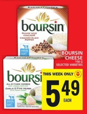 Food Basics Boursin cheese offer