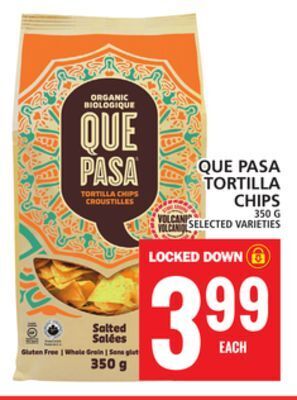 Food Basics Que pasa tortilla chips offer