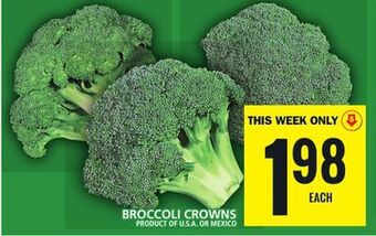 Food Basics Broccoli crowns offer