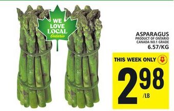 Food Basics Asparagus offer