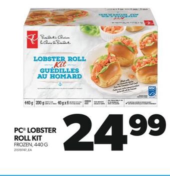Real Canadian Superstore Pc® lobster roll kit, 440 g offer