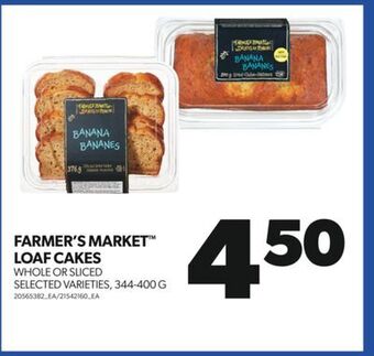 Real Canadian Superstore Farmer's market™ loaf cakes, 344-400 g offer