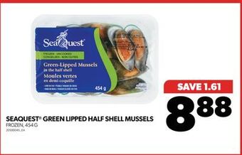 Real Canadian Superstore Seaquest® green lipped half shell mussels, 454 g offer