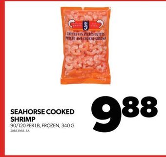 Real Canadian Superstore Seahorse cooked shrimp, 90/120 per lb, 340 g offer