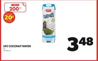 Real Canadian Superstore Ufc coconut water, 1 l offer