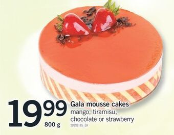 Fortinos Gala mousse cakes, 800 g offer