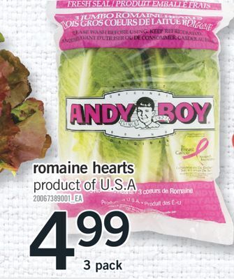 Fortinos Romaine hearts offer