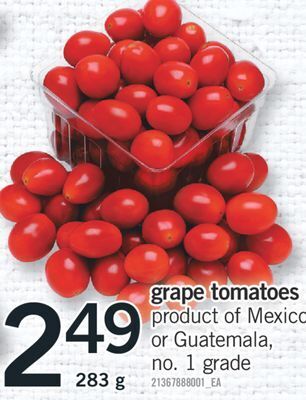Fortinos Grape tomatoes 283 g offer