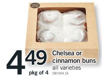 Fortinos Chelsea or cinnamon buns offer
