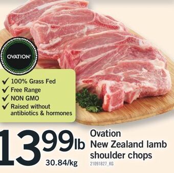 Fortinos Ovation new zealand lamb shoulder chops offer