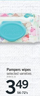 Fortinos Pampers wipes offer