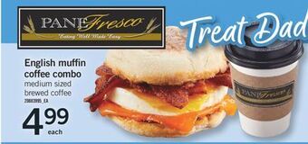 Fortinos English muffin coffee combo offer