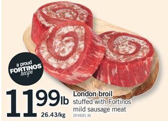 Fortinos London broil offer