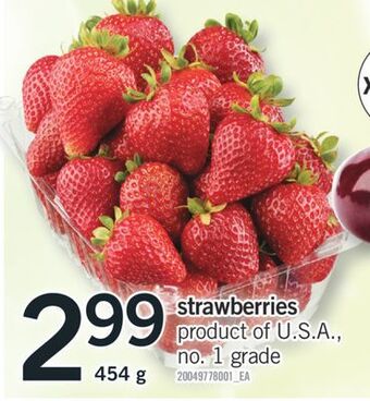 Fortinos Strawberries, 454 g offer