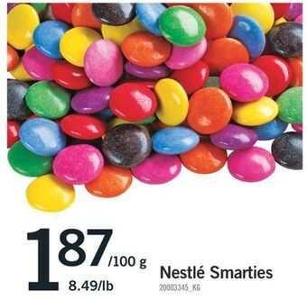 Fortinos Nestlé smarties offer