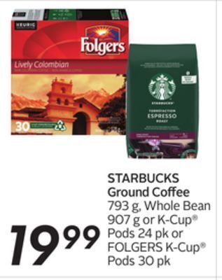 Sobeys Starbucks ground coffee offer
