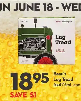 Longo's Beau's lug tread offer