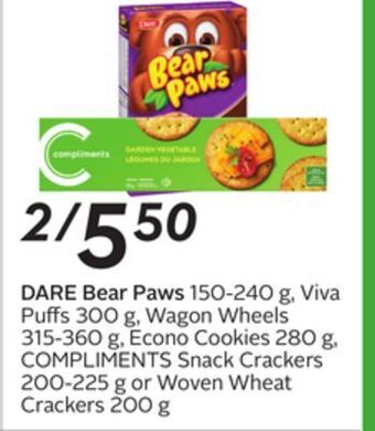 Sobeys Dare bear paws offer