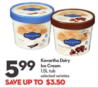 Longo's Kawartha dairy ice cream offer