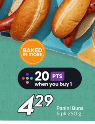 Sobeys Panini buns offer