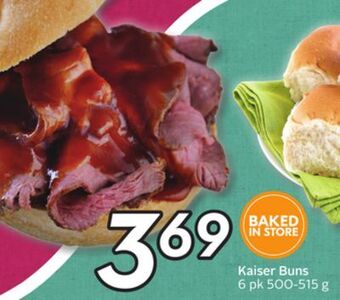 Sobeys Kaiser buns offer