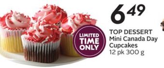 Sobeys Top dessert mini canada day cupcakes offer