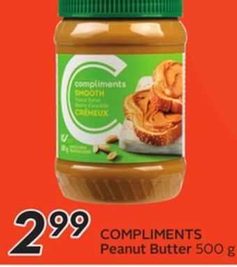 Sobeys Compliments peanut butter offer