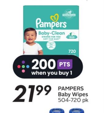 Sobeys Pampers baby wipes offer