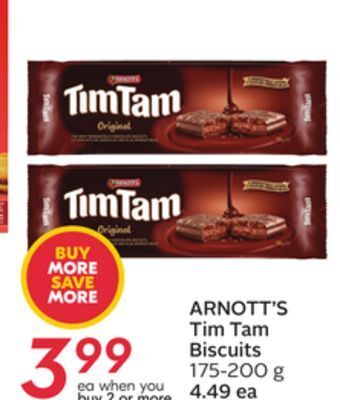 Sobeys Arnott's tim tam biscuits offer
