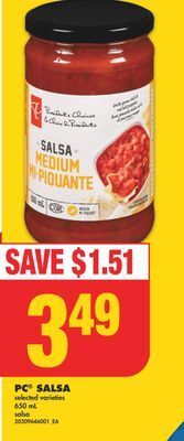No Frills Pc® salsa, 650 ml offer