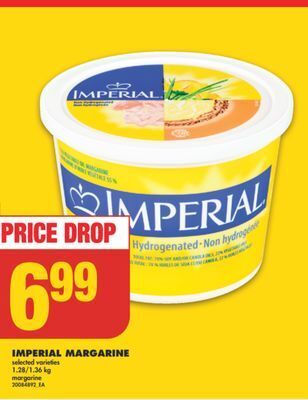 No Frills Imperial margarine, 1.28/1.36 kg offer