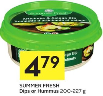 Foodland Summer fresh dips or hummus 200-227 g offer