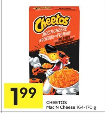 Foodland Cheetos mac'n cheese 164-170 g offer