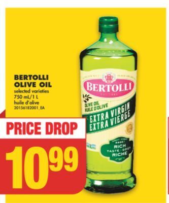 No Frills Bertolli olive oil, 750 ml/1 l offer