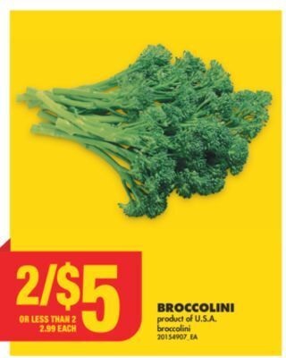 No Frills Broccolini offer