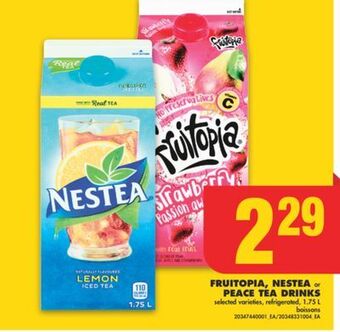 No Frills Fruitopia, nestea or peace tea drinks, 1.75 l offer