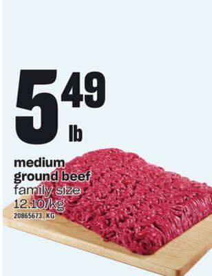 Independent Grocer Medium ground beef offer