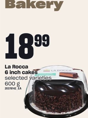 Independent Grocer La rocca 6 inch cakes, 600 g offer