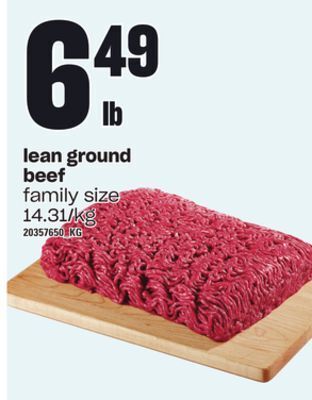 Loblaws Lean ground beef offer