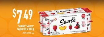 Loblaws Yoplait® source® yogurt 16 x 100 g offer