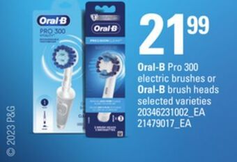 Loblaws Oral-b pro, 300 electric brushes or oral-b brush heads offer