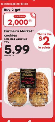 Loblaws Farmer's market™ cookies, 12's offer
