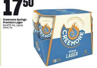 Loblaws Creemore springs premium lager, 6x473 ml cans offer