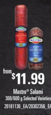 Loblaws Mastro® salami, 300/600 g offer